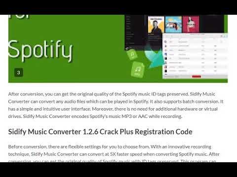 Sidify Music Converter Crack Mac